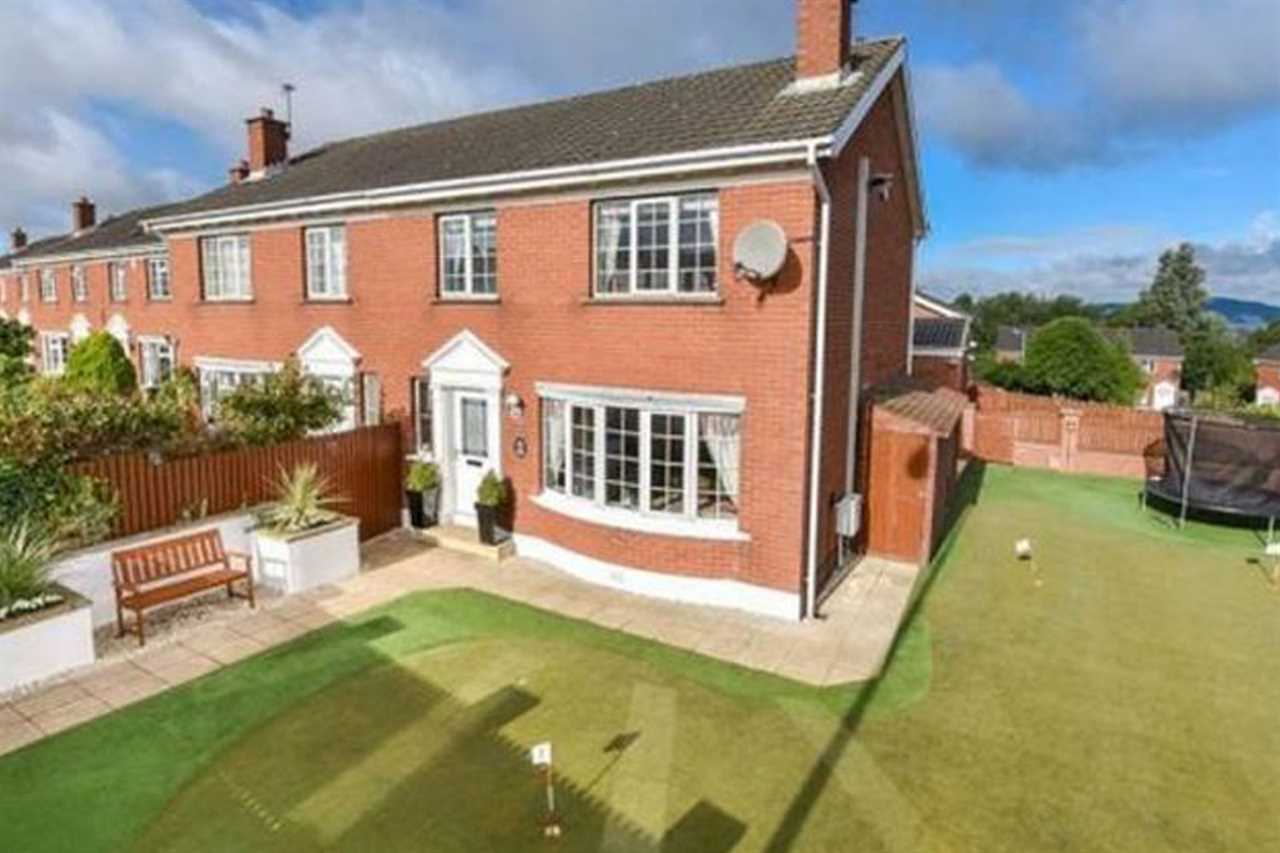 McIlroy's family home was an end-of-terrace house in Holywood with a putting green