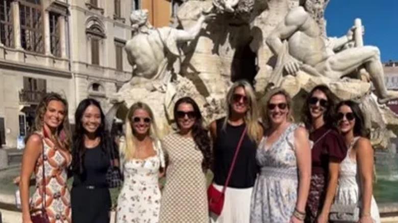 The Us Ryder Cup Wags Light Up Rome As Jena Sims And Co Cheer On Their Men In Glamorous Outfits 