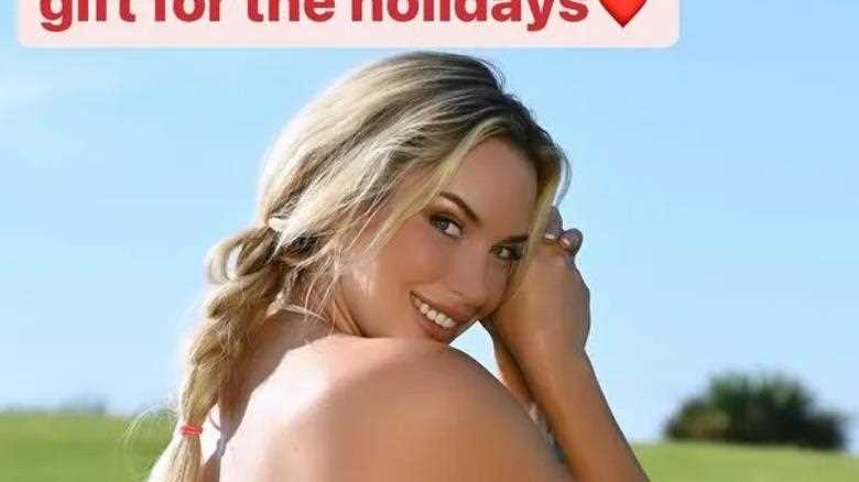 Paige Spiranac almost falls out of bikini as she shows major underboob in tease for 2024 calendar