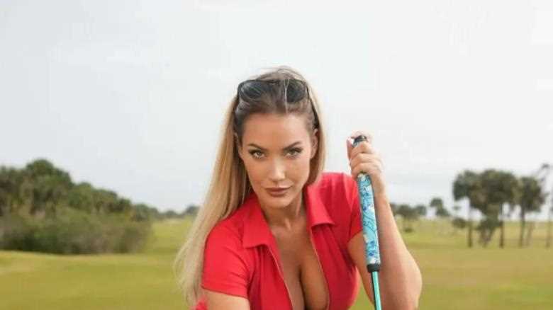 Paige Spiranac is stunning in a glamorous pink golf outfit, as fans exclaim 'you're never missing a shot!'