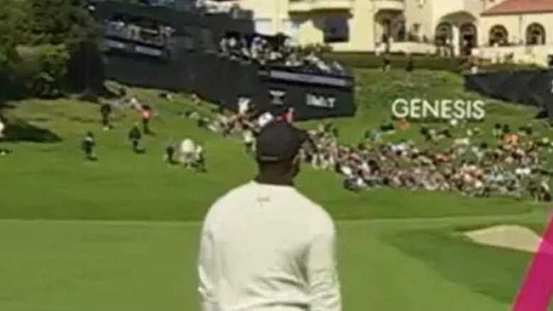 Tiger Woods dropped his club in horror at the dreaded shank... But stunned fans with what he then did at Genesis Invitational