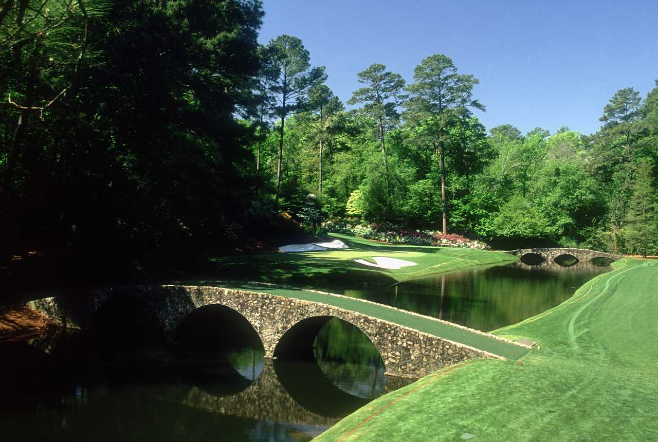 AUGUSTA - APRIL 2000:  General view of the 12th hole taken during the 2000 US Masters held in April, 2000 at the Augusta National Golf Club, in Augusta, Georgia, USA. (Photo by Andrew Redington/Getty Images)