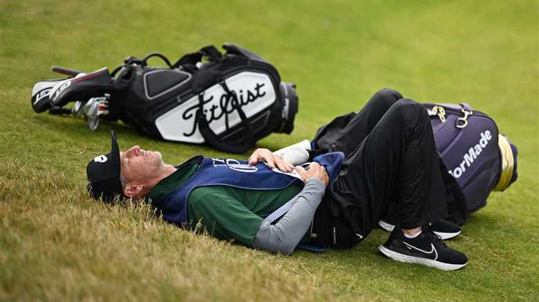 Scottie Scheffler’s caddie forced to lie down DURING world No1’s round after falling ‘really sick’ at The Open