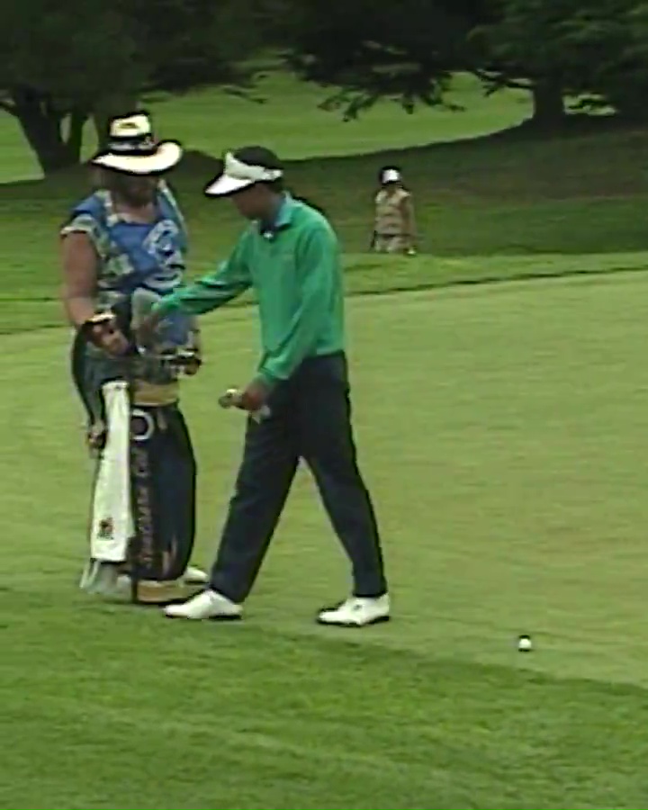 Tiger Woods at a junior amateur golf tournament.