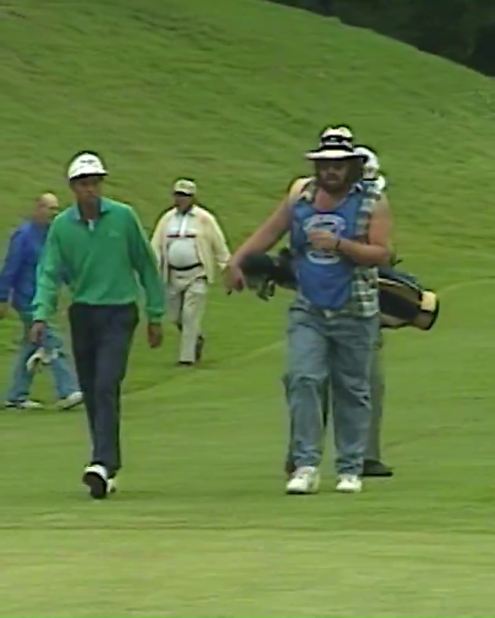 Tiger Woods at a junior amateur golf tournament.