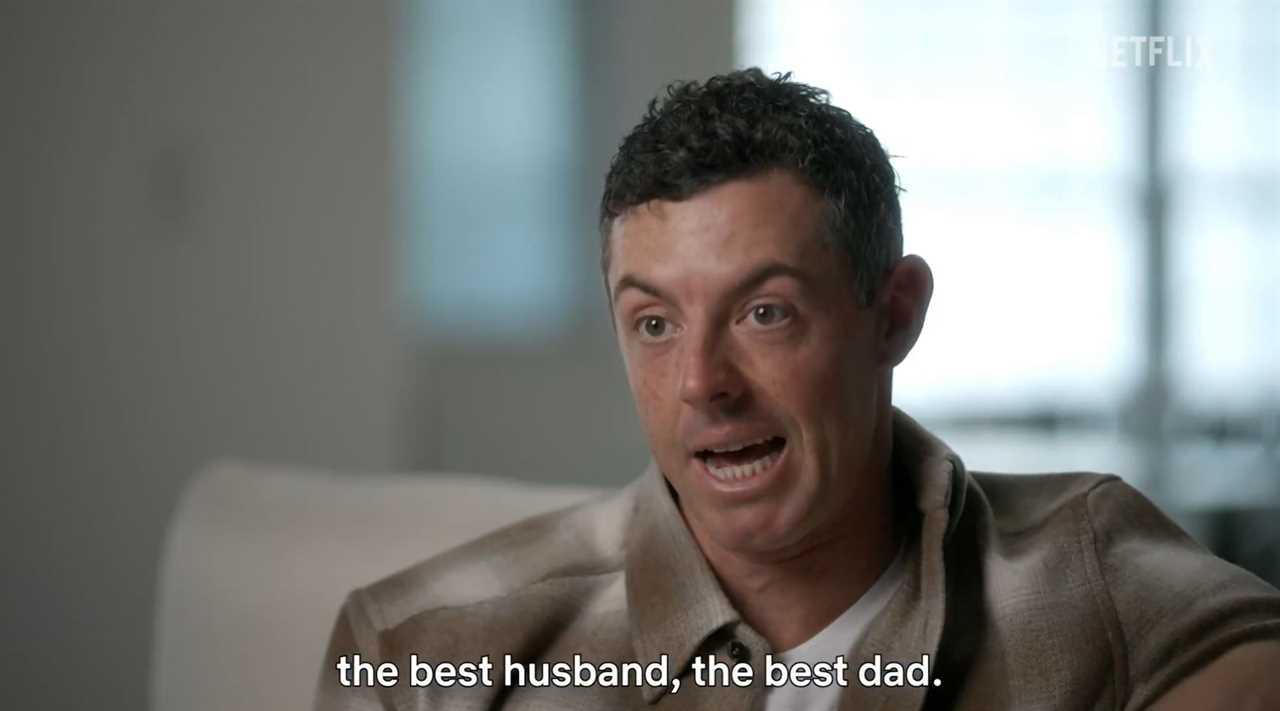 Rory McIlroy says, "the best husband, the best dad."