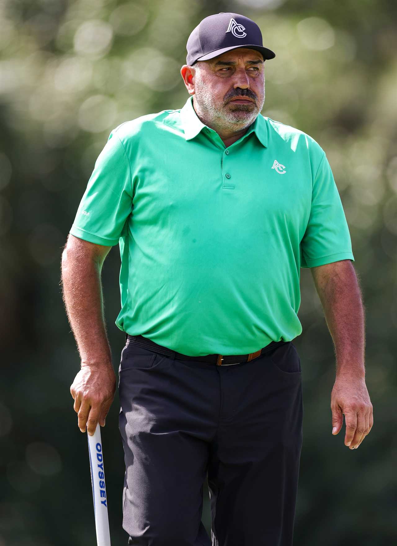 Angel Cabrera of Argentina at a golf tournament.