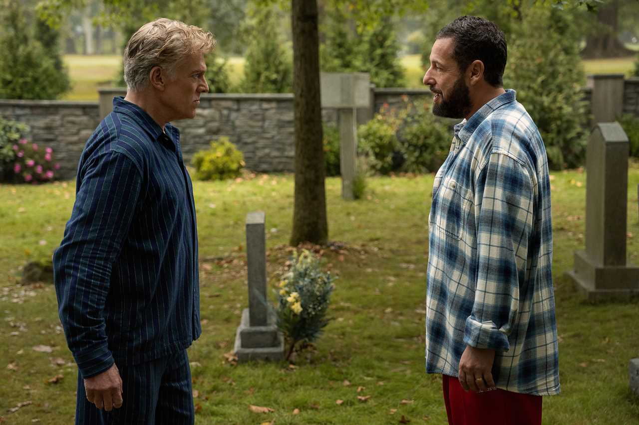 Adam Sandler and Christopher McDonald in Happy Gilmore 2.