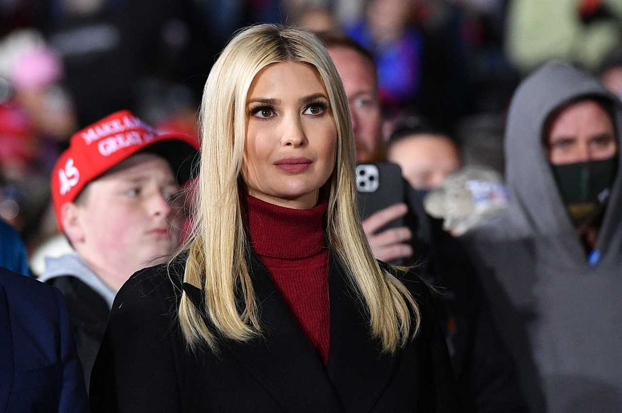 Ivanka Trump at a political rally.