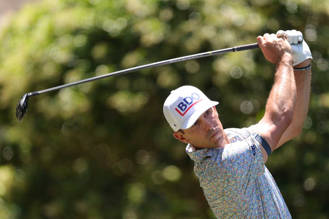 Billy Horschel of the United States playing golf.