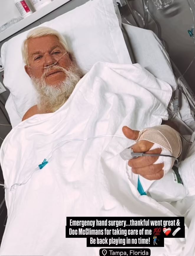 John Daly in hospital
https://www.instagram.com/pga_johndaly/