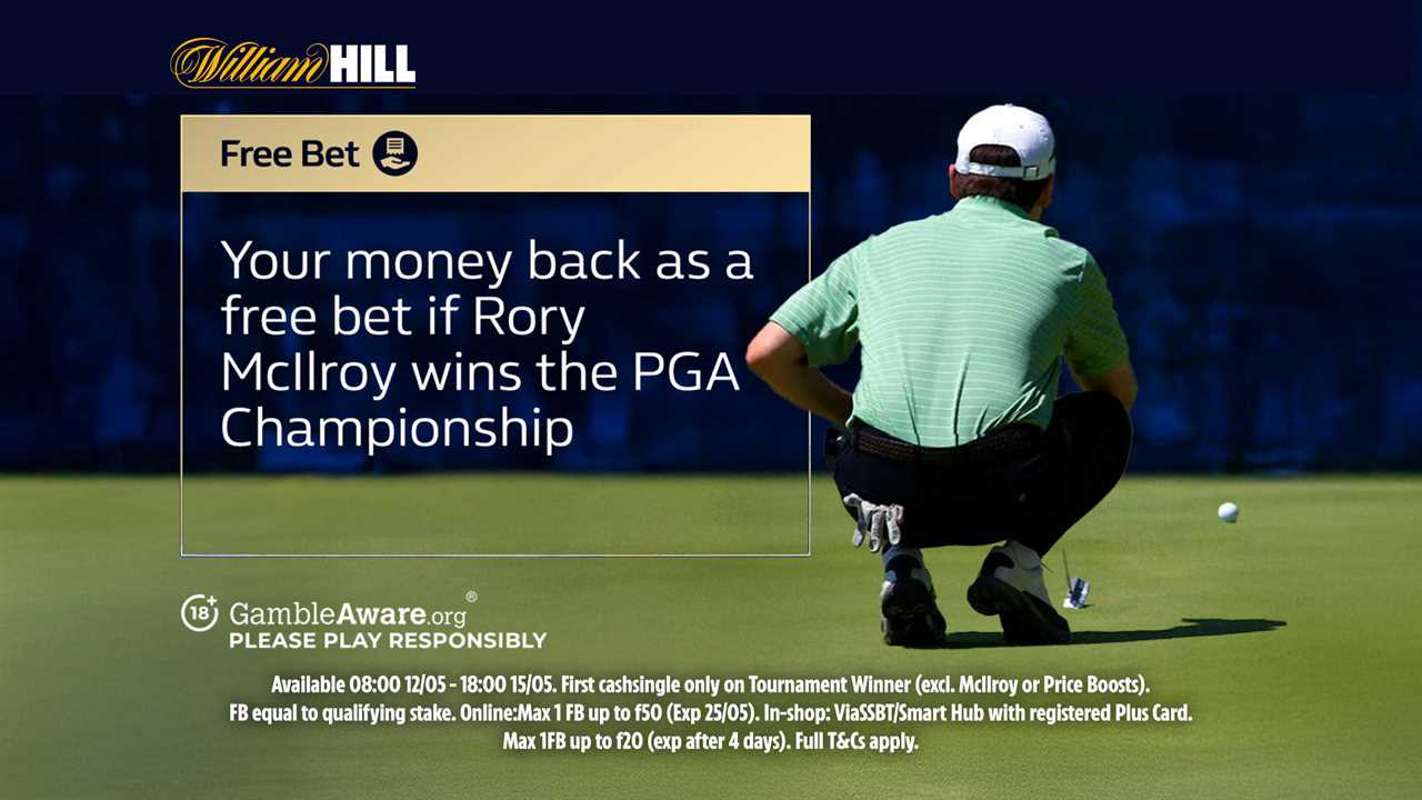William Hill ad: Money back as a free bet if Rory McIlroy wins the PGA Championship.
