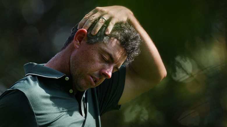 Rory McIlroy suffers dismal opening day at PGA Championship as Scottie Scheffler blasts ‘mud balls’