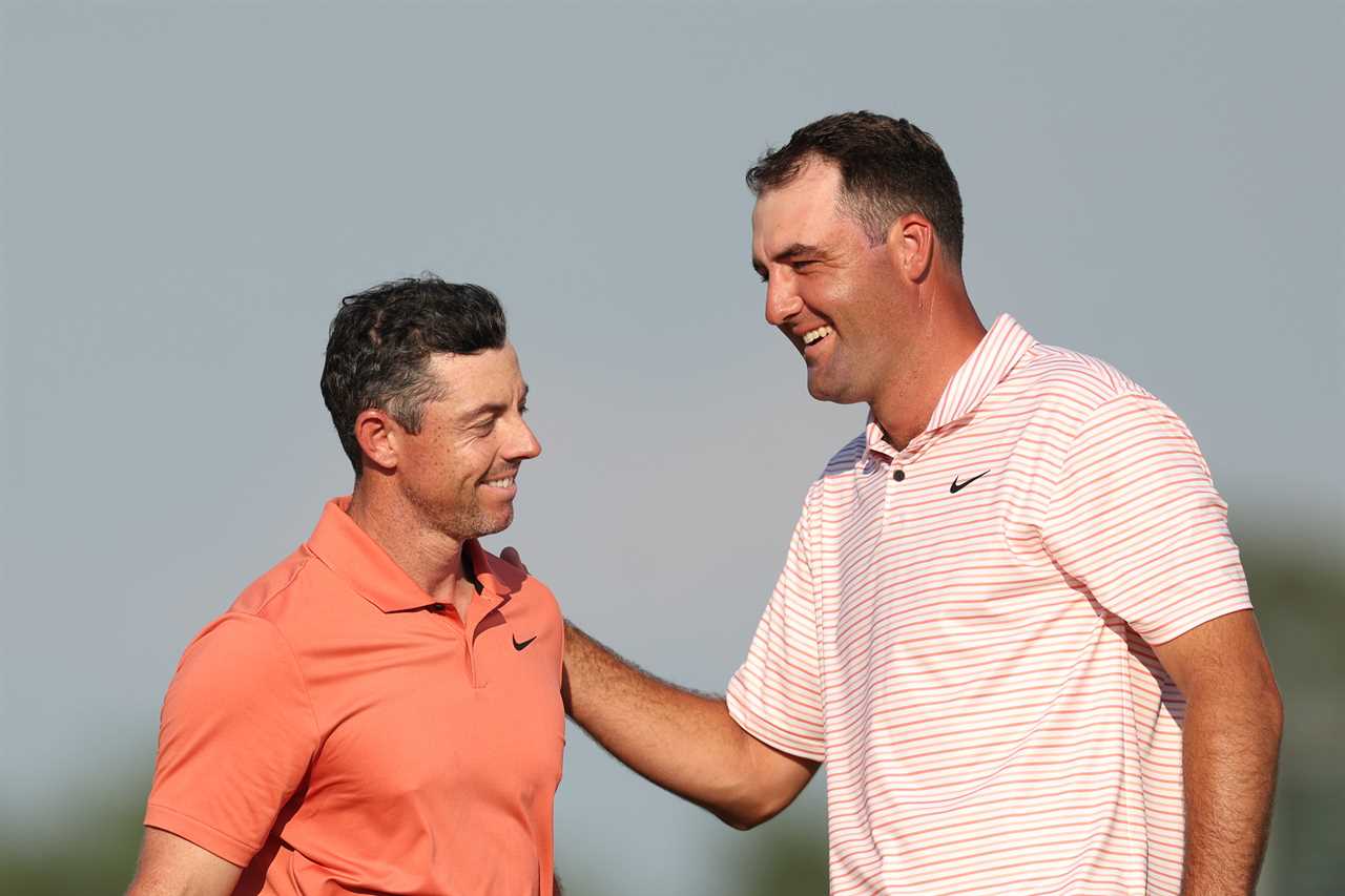 Rory McIlroy and Scottie Scheffler at the U.S. Open.