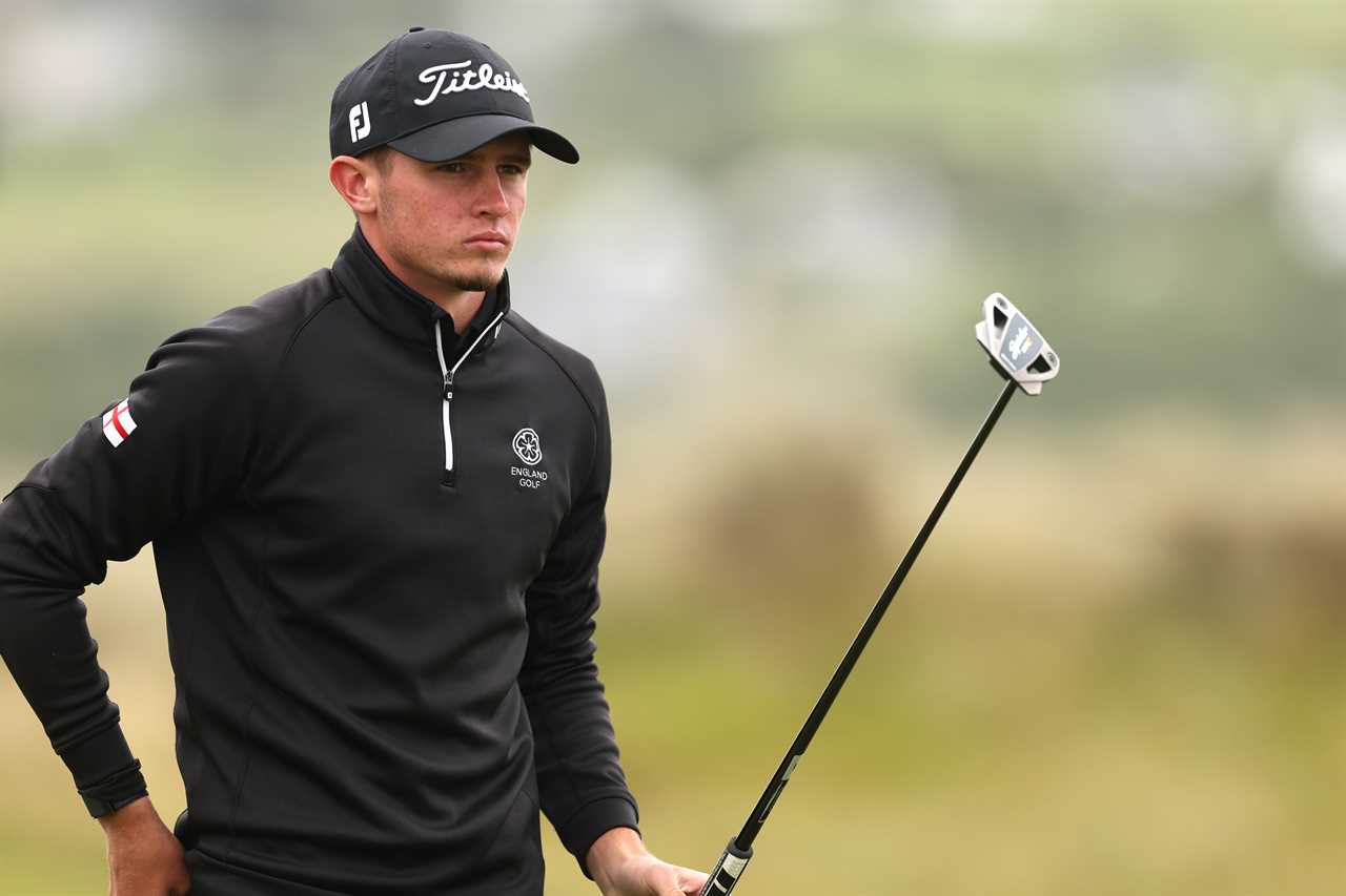 Tyler Weaver of England at The Amateur Championship.