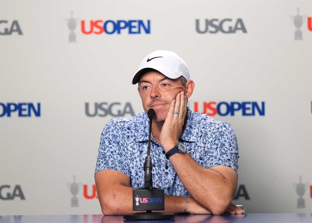 Rory McIlroy at a US Open press conference.