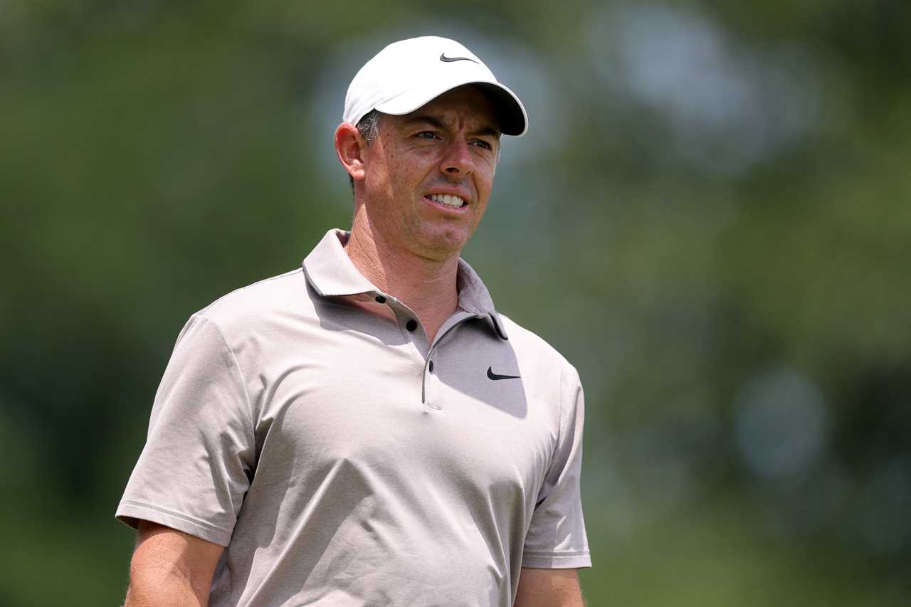 Rory McIlroy at a golf tournament.