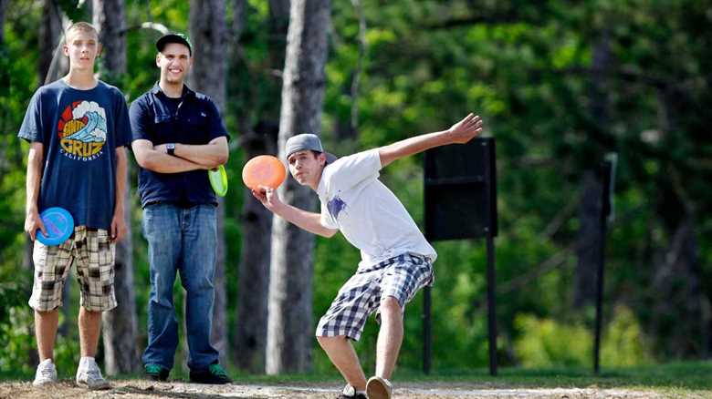 Disc golf match interrupted as hammerhead SHARK falls from sky half-a-mile away from ocean
