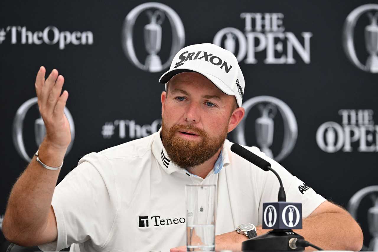 Shane Lowry at a press conference for The Open Championship.