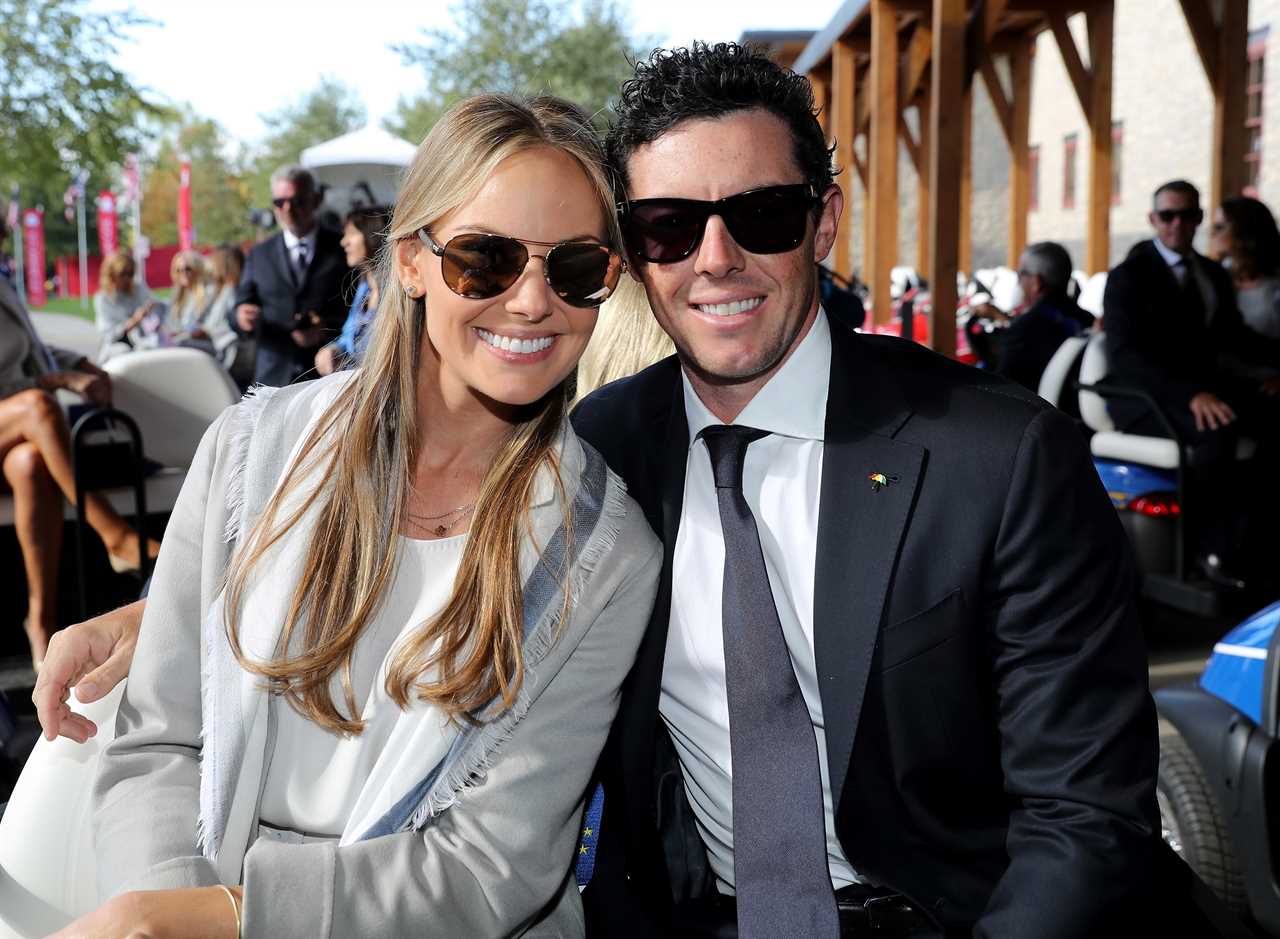 Erica Stoll and Rory McIlroy at the 2016 Ryder Cup Opening Ceremony.