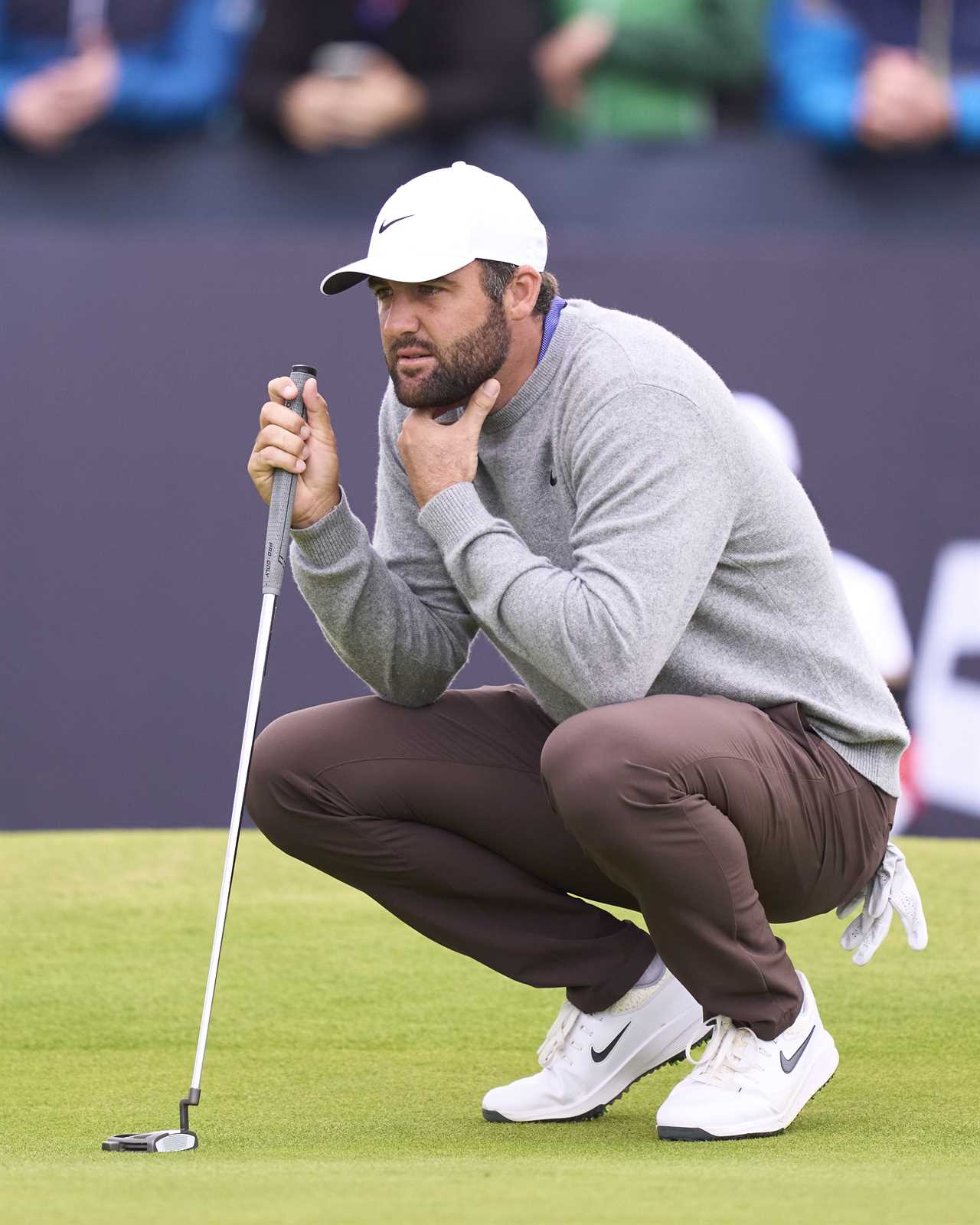 Scottie Scheffler of the United States at the 153rd Open Championship.