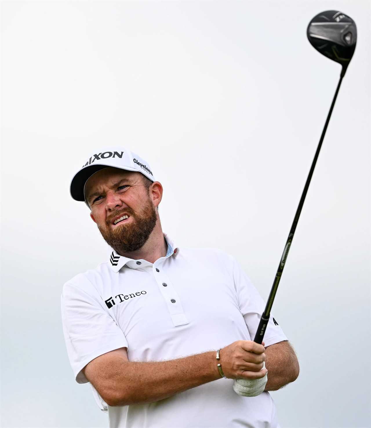 Shane Lowry watching his tee shot.