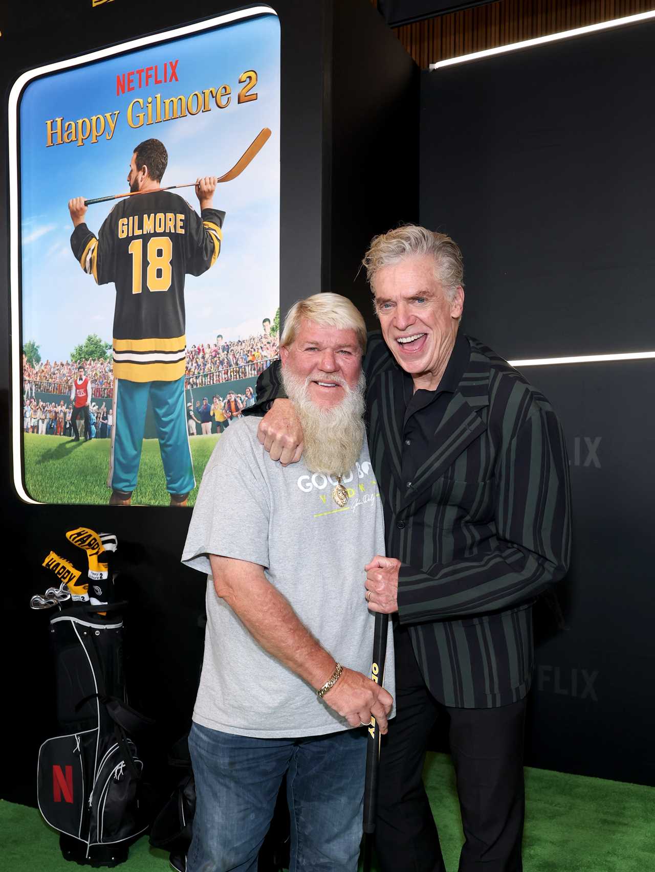 John Daly and Christopher McDonald at the Happy Gilmore 2 premiere.