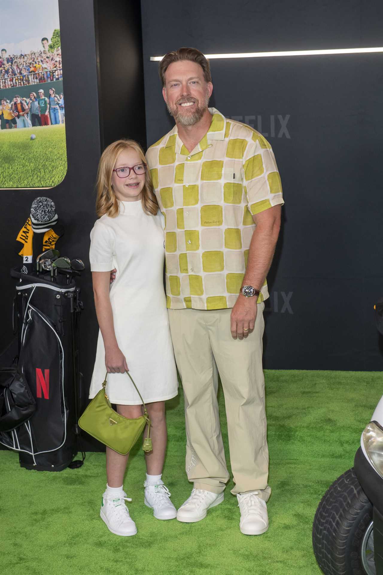 Adam Sandler and his daughter at the premiere of Happy Gilmore 2.