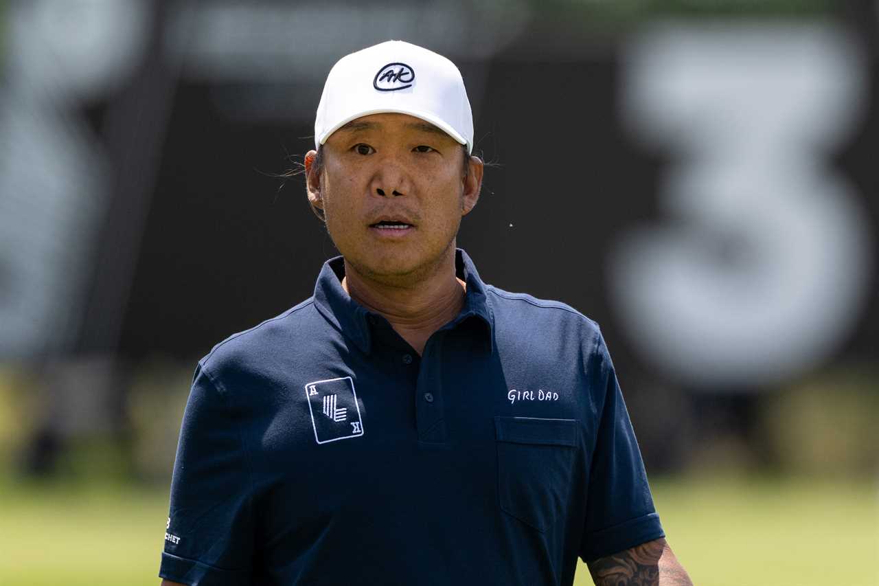 Anthony Kim at the LIV Golf Korea tournament.
